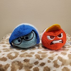 Disneys Inside Out Tsum Tsum Plushies Set of 2